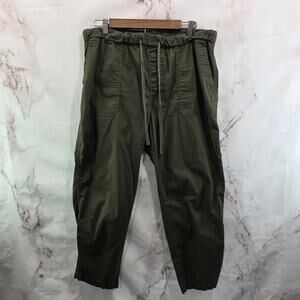 Anthropologie Pants Womens XL Gray Poplin Pull On High Rise Sanctuary Drawstring